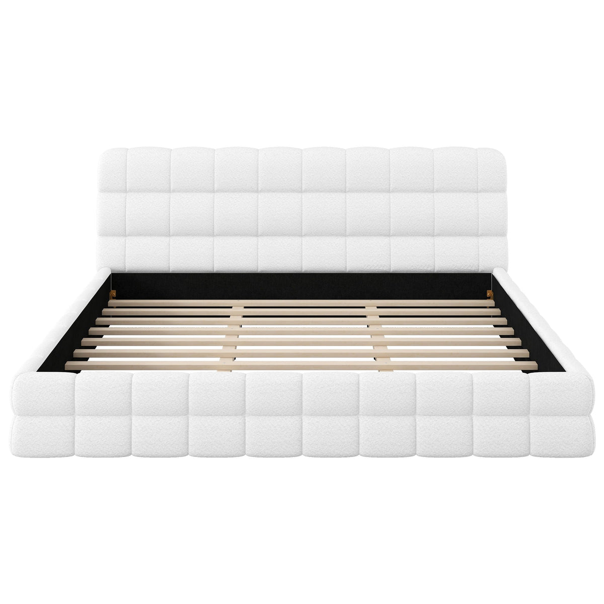 Upholstered Platform Bed With Headboard, photo 19 of 21