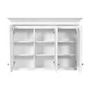 Medicine Cabinet With Mirror Door And Adjustable Shelves, Wall-Mounted Bathroom Storage Cabinet - White