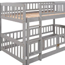 Low Bunk Bed With Slide, Fence And Ladder by HouseOfZazla