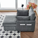 Comfy Oversized Chaise Lounge Chair With Ottoman And Storage by Unique Piece Furniture
