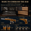 AR15 Whiskey Gun Decanter Flag Set - 1000ml Rifle & Pistol Set