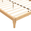 Solid Dry Bamboo Platform Bed Frame, With Slat Support by HouseOfZazla