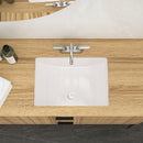 Modern Ceramic Undermount Bathroom Sink With Overflow, High Quality by HouseOfZazla