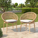 Cyril - Outdoor Papasan Style Dining Chair (Set of 2)