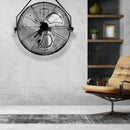 High Velocity 3 Speed Air Circulator Metal Wall Mount Fan by HouseOfZazla