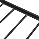 Metal Platform Bed Frame With Wooden Headboard And Footboard With USB Liner, No Box Spring Needed, Under Bed Storage by HouseOfZazla