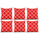 4 Pack Outdoor Pillow Covers - Water-Repellent Decorative Cushion Covers