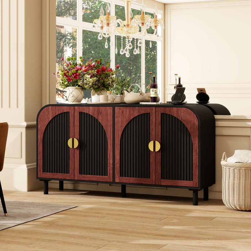 Vintage Arched Sideboard Cabinet with Mid-Century Vintage Style, photo 10 of 10