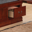 Traditional Style Bookcase Storage Bed
