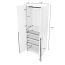 Lee - Free Standing Wardrobe Closet With Adjustable Shoe Shelves by HouseOfZazla