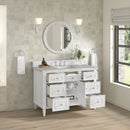 James Martin Lorelai 48" Single Bathroom Vanity, Bright White