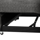 87.7" Convertible Sleeper, Sectional Pull Out Sofa Bed with Storage Ottoman, 2 Throw Pillows, 2 Stools, Wireless Charger and Two Hidden USB Ports for Living Room, Dark Gray