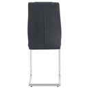 Modern Dining Chairs With Padded Seat, Metal Legs by HouseOfZazla