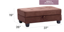 Stylish Storage Contemporary Ottoman by Unique Piece Furniture