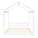 Wooden House Bed With Headboard
