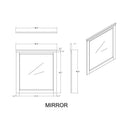Augusta - Mirror With Sleek Frame, Large Scale Mirror For Dresser - Beige Brown by Unique Piece Furniture