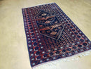3' 4" X 5' 6" Vintage Handmade Pakistan Balouchi Balouch Tribal Wool Rug Nice
