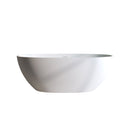 55" Solid Surface Matte Tub - Freestanding Soaking Bathtub