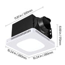 Bathroom Exhaust Fan with LED Light, 80 CFM by HouseOfZazla