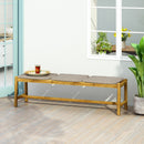 Acacia Wood Bench with 3 Seaters, Teak