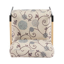 27.56" Modern Accent Chair with Plush Cushions and Wooden Armrests