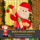 HOMCOM 6ft Christmas Inflatables Outdoor Decorations