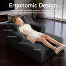 Small Chaise Lounge Sofa with Striped Corduroy by HouseOfZazla