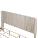 Platform Bed Frame With Headboard, Floor Standing Design by HouseOfZazla