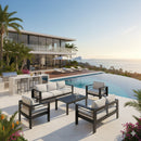Outdoor Patio Set With All-Weather Thick Cushions by HouseOfZazla