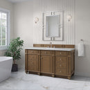 James Martin Bristol 60" Single Bathroom Vanity, Saddle Brown