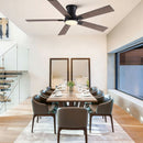 Low Profile Flush Mount Intergrated LED Ceiling Fan With Light And Reversible Quiet Motor by HouseOfZazla