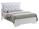 Bed With LED Light Accents Headboard by Unique Piece Furniture