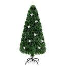 LED Optic Artificial Christmas Tree with Snowflakes by LJGDeals