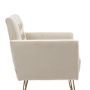 Accent Chair, leisure single sofa with Rose Golden feet