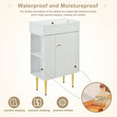 Bathroom Vanity, Combo Cabinet, Bathroom Storage Cabinet, Single Ceramic Sink by HouseOfZazla
