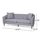 Contemporary 3 Seater Sofa With Plush Accents by HouseOfZazla