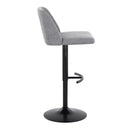 Toriano - Contemporary Adjustable Bar Stool With Rounded T Footrest (Set of 2) by HouseOfZazla