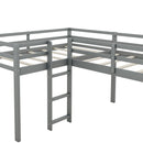 L Shaped Loft Bed With Ladder And Slide