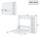 Sturdy Murphy Bed With Desk And Bookshelf by HouseOfZazla