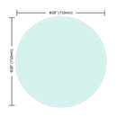 28" Inch Round Tempered Glass Table Top Clear Glass 3/8 Inch Thick Beveled Polished Edge