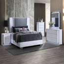 Moon - Smooth Dresser With LED - White by HouseOfZazla