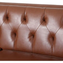 81" PU Sofa,Tufted Back,Solid Wood legs,Living Room and Study