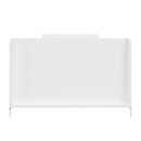 Wardrobe With 3 Drawers High Wardrobe Armoire With Rattan For Living Room Organizer - White by HouseOfZazla