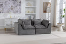 74.8" Width Cloud Couch Oversized Modular Sectional Sofa