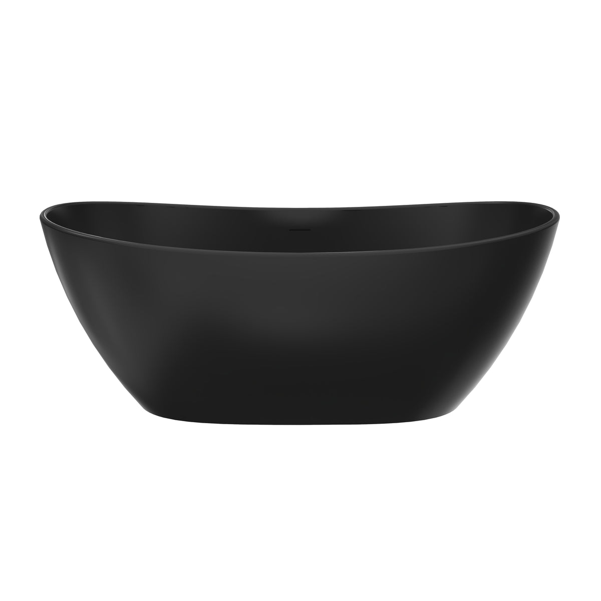 65 Inch Artificial Stone Solid Surface Freestanding Bathroom Bathtub, photo 4 of 10