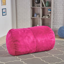 Michael - Modern Cylindrical Suede Bean Bag Chair by Unique Piece Furniture