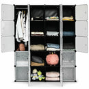 20-Cube DIY Plastic Cube Storage Organizer with Doors by LJGDeals
