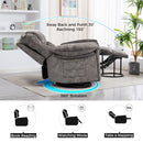 Swivel And Rocking Recliner Chair With Massage And Heating by HouseOfZazla