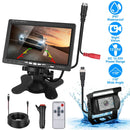 7In Screen Backup Camera System Vehicle Rear View Monitor Kit IP67 Waterproof Car Parking Reverse System with Night Vision for Car Trunk Van SUV