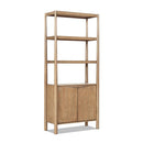 Nolan - Bookcase With Lower Cabinet - Natural by HouseOfZazla